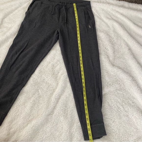 Men’s Polo gray sweatpants drawstring elastic waist with pockets size M - Picture 9 of 11